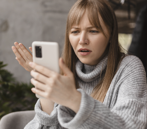 Woman on cell phone
